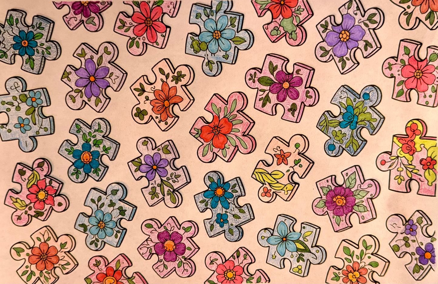 1/29 National Puzzle Day FREEBIE Coloring Page