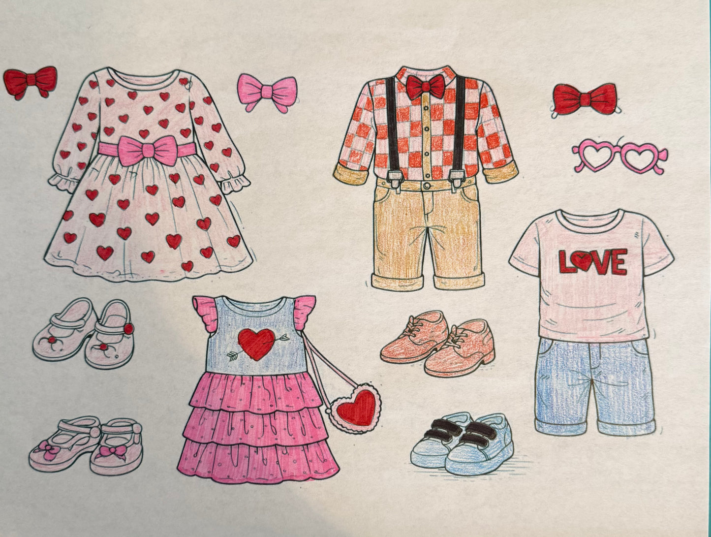 Kids Valentines Fun Coloring Bundle