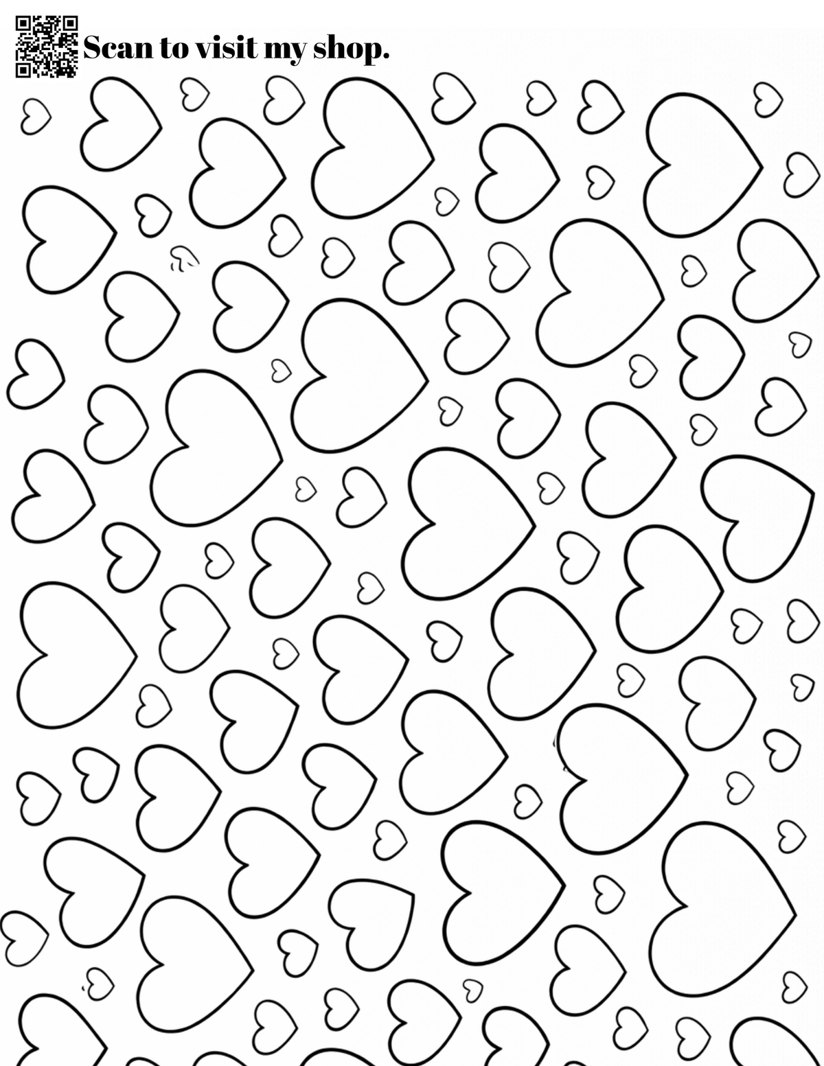 FREEBIE Valentines Scatter Hearts