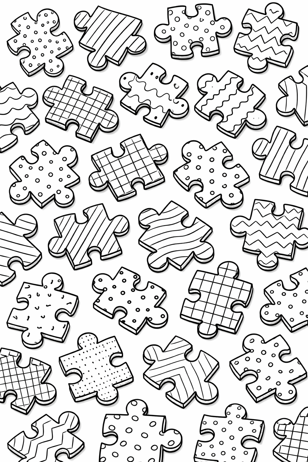 1/29 National Puzzle Day FREEBIE Coloring Page