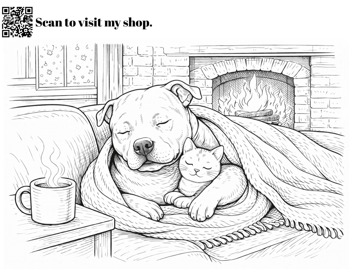 Cozy Winter FREEBIE Coloring Bundle