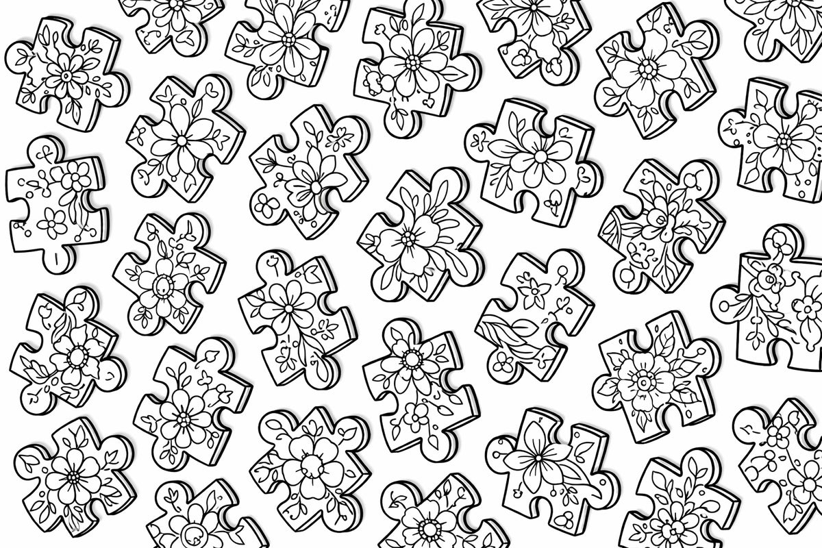 1/29 National Puzzle Day FREEBIE Coloring Page