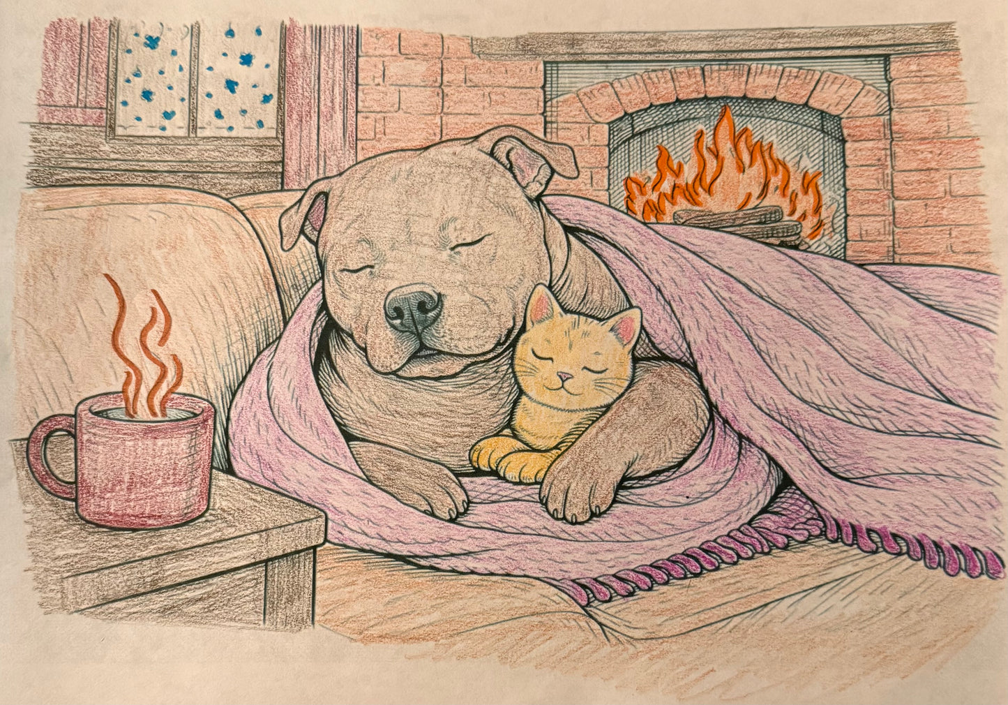 Cozy Winter FREEBIE Coloring Bundle