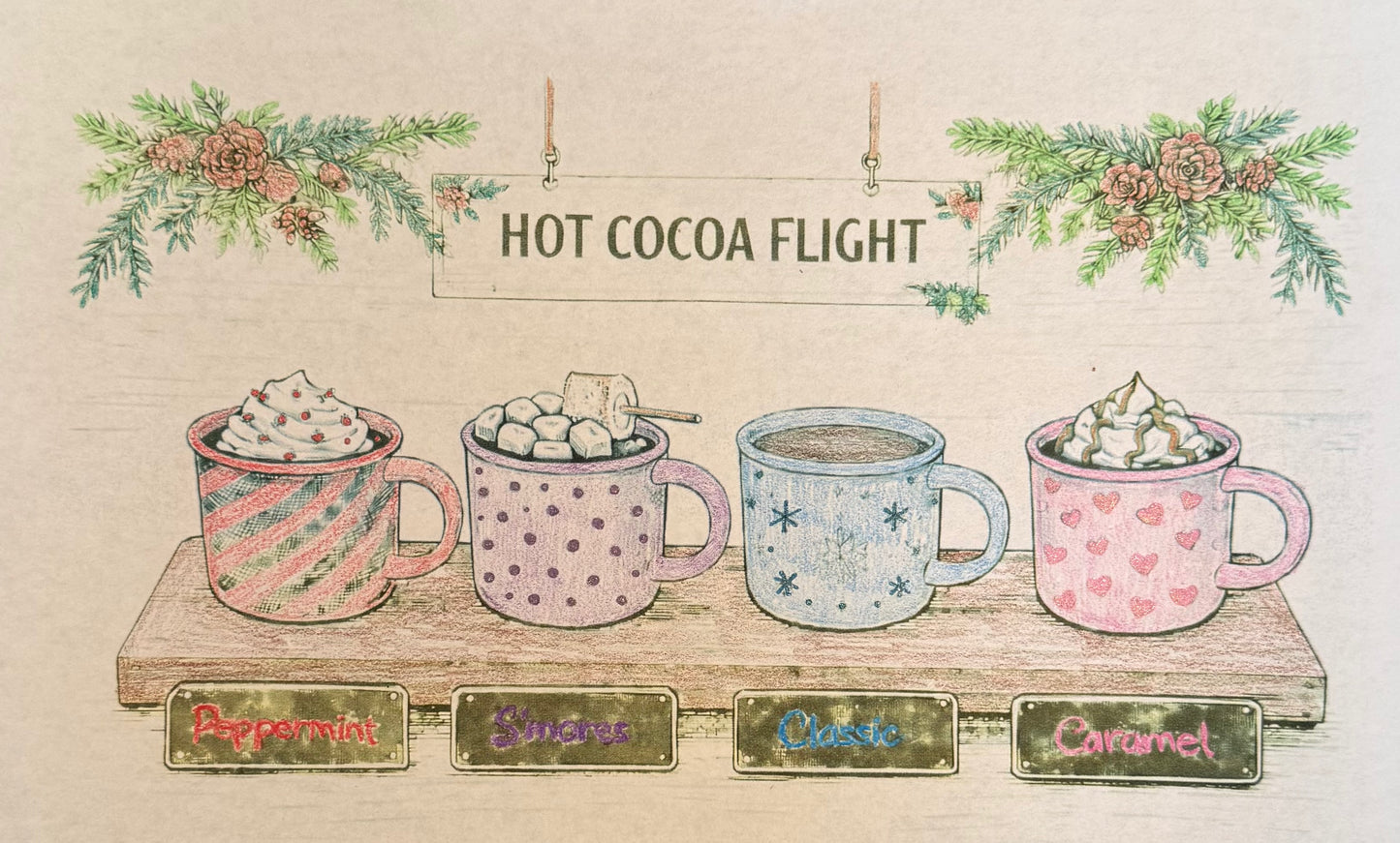 1/31 Hot Cocoa Day FREEBIE Coloring Page