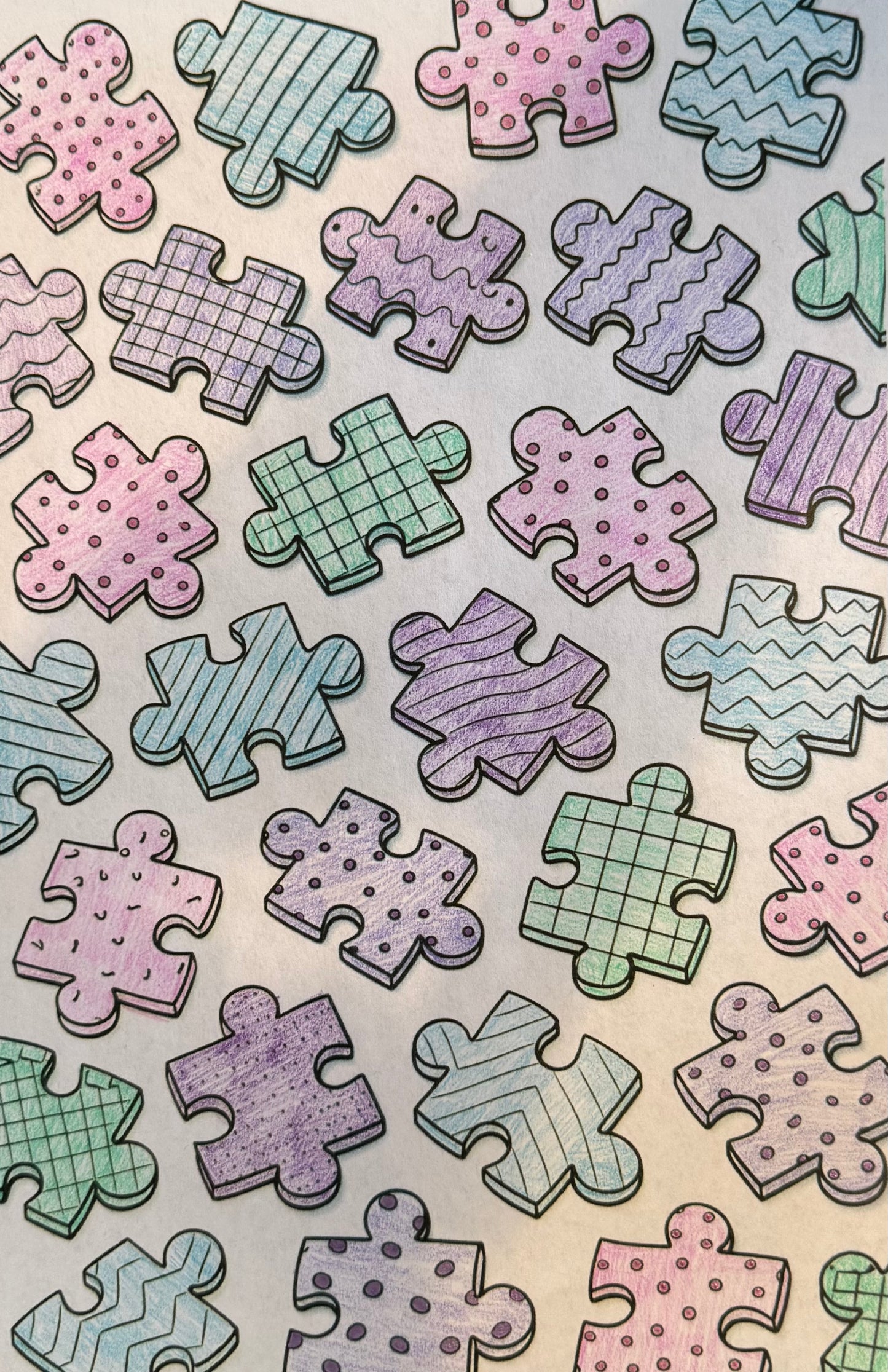1/29 National Puzzle Day FREEBIE Coloring Page